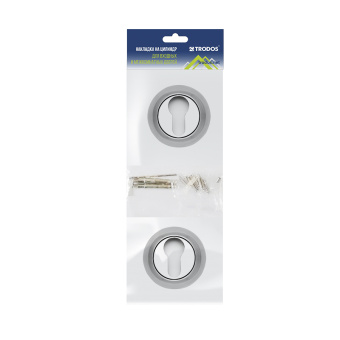 Накладка на цилиндр Trodos ET-08 CP хром