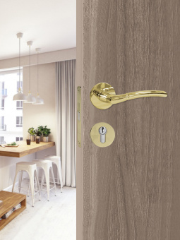 Накладка на цилиндр Trodos "ET" серия 06 slim, золото 