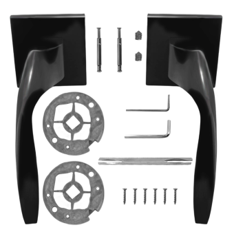 Ручка раздельная Trodos "228" серия 03 slim, черный никель