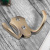 Крючок мебельный Trodos "ZY-204В" 2-рожковый, сплав ЦАМ, бронза, хедер