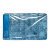 Ковер Delphinium коллекция "Плитка" микрофибра 45х75см, темно-синий