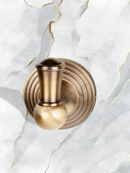 Крючок Zenfort одинарный коллекция "Бронза", бронза матовый