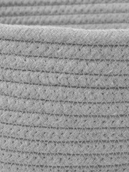 Корзина для хранения Zenfort "Ангара", 21х21х19см, текстиль, серый