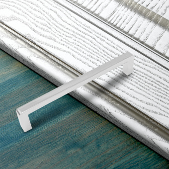 Ручка-скоба мебельная Trodos "DMZ-21203" 160мм сплав ЦАМ 90гр, хром