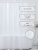 Штора для ванной Zenfort "Лаурель 3D" ПВХ 180х180см, 12 колец, прозрачный