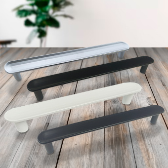 Ручка-скоба мебельная Trodos "DMZ-22650" 256мм сплав ЦАМ 115гр, графит