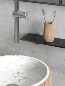 Стакан для зубных щеток Zenfort "Mokko", пластик