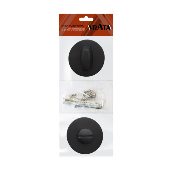 Ручка поворотная Vrata "ВК AL" серия 06 slim, черный 