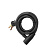 Замок тросовый Trodos 83205 велосипедный 12х1500, 2 ключа, черный