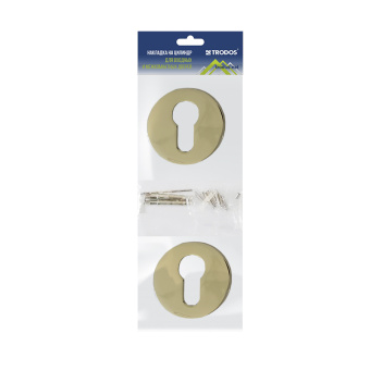 Накладка на цилиндр Trodos "ET" серия 06 slim, золото 