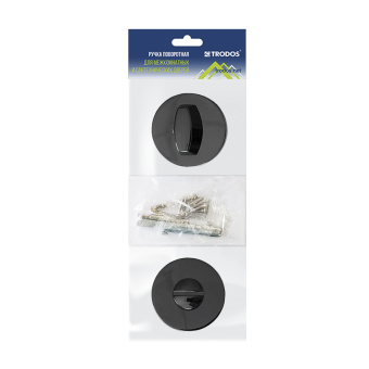 Ручка поворотная Trodos "BK" серия 06 slim, черный никель