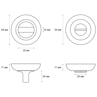 Ручка поворотная Trodos BK-08 SN никель